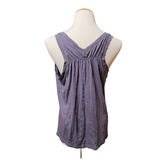 SUSINA Cinch Back Tank Top Blue Womens Size LP - Picture 4 of 6
